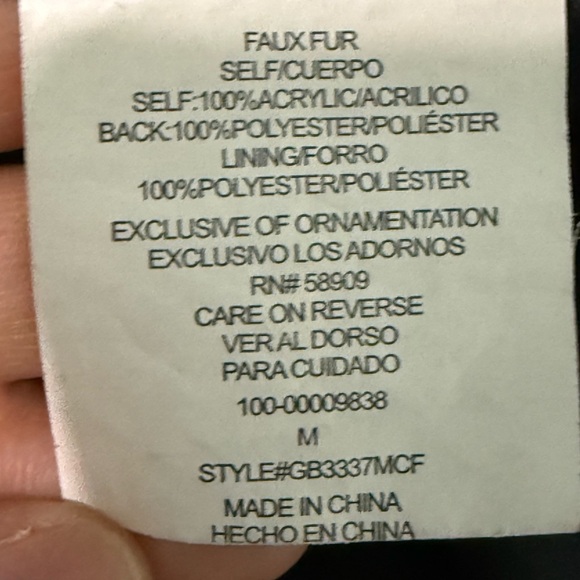 Gianni Bini Women’s Faux Fur Vest Olive, Black, and Cream Sz M - Picture 4 of 8